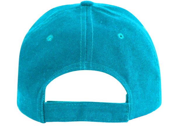 Gorra de béisbol barata algodón 170 g/m2 Eris Turquesa detalle 17