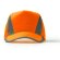 Gorras de béisbol con detalles reflectantes Balder cierre ajustable Naranja fluor