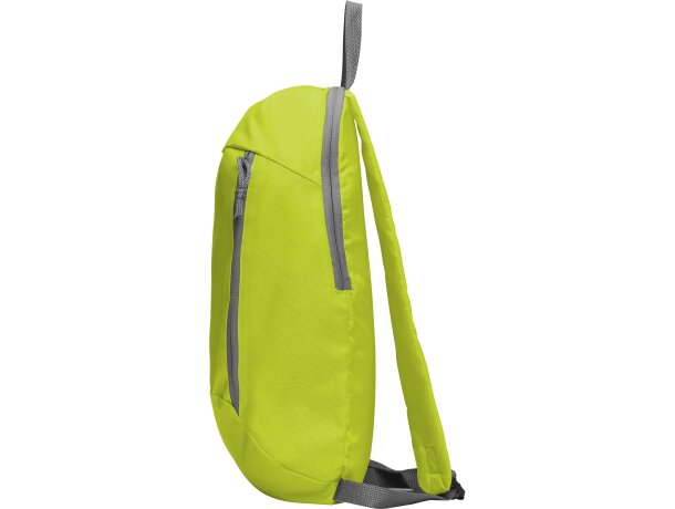 Mochila infantil bolsillo frontal con cierre de poliéster 145 g/m2 Sison Pistacho detalle 23