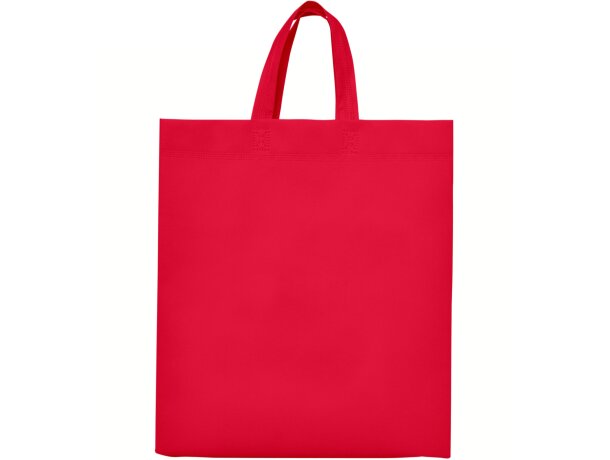 Bolsas non woven para empresas Lake termoselladas con fuelle lateral Rojo detalle 14