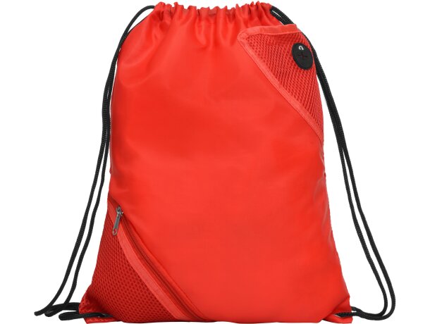 Mochila de cuerdas personalizada poliéster 210D 60 g/m2 Cuanca Rojo detalle 17