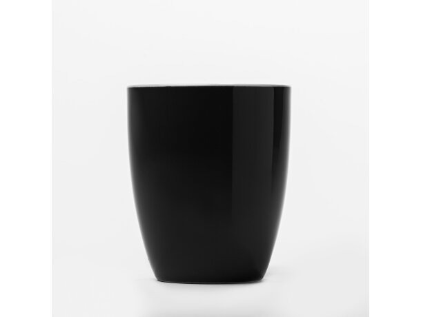 Tazas de cerámica Nolo esmalte a color aptas microondas lavavajillas 300ml Negro detalle 4