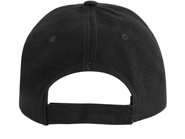 Gorra de béisbol barata algodón 170 g/m2 Eris Negro detalle 9