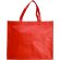 Bolsas de non woven con Orca laminada mate asas reforzadas RPET Rojo detalle 11