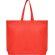 Bolsas baratas Sea non woven con fuelle hexagonal y asa larga Rojo detalle 16