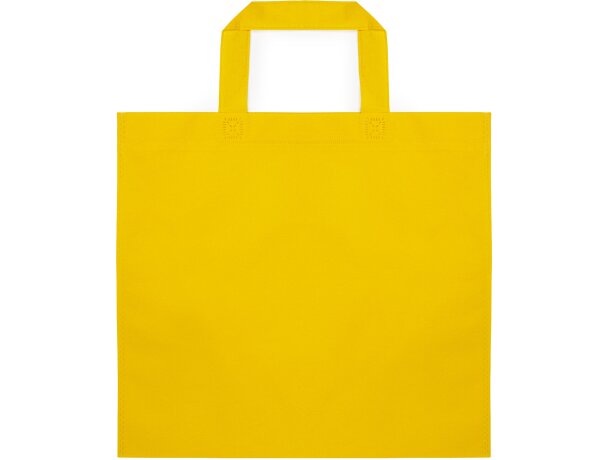 Bolsa nonwoven publicidad asas cortas Boden 80 g/m² reforzadas Amarillo detalle 9