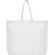 Bolsas baratas Sea non woven con fuelle hexagonal y asa larga Blanco detalle 5