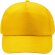 Gorras de béisbol personalizable rPET Calisto Amarillo