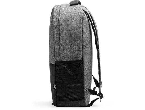 Mochila infantil bolsillo acolchado para portátil de rPET 600D Sidney Gris vigore detalle 5