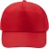 Gorras de béisbol personalizable rPET Calisto Rojo detalle 10