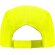 Gorra running para publicidad Mercury ligera tres paneles ajustable velcro Amarillo fluor detalle 19