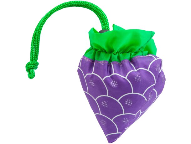 Bolsas baratas personalizadas focha frutas poliéster plegable Uva detalle 24