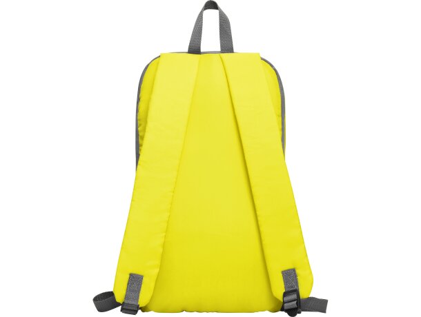 Mochila infantil bolsillo frontal con cierre de poliéster 145 g/m2 Sison Amarillo detalle 14