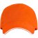 Gorra de béisbol barata algodón 170 g/m2 Eris Naranja