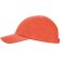 Gorra running para publicidad Mercury ligera tres paneles ajustable velcro Coral fluor detalle 24