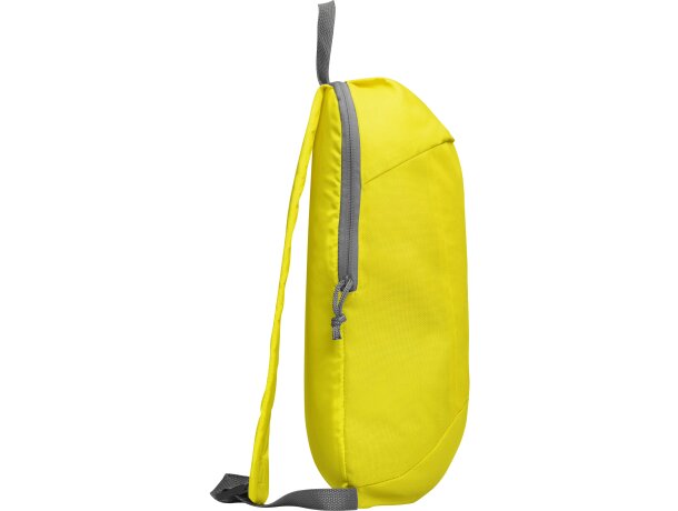 Mochila infantil bolsillo frontal con cierre de poliéster 145 g/m2 Sison Amarillo detalle 16