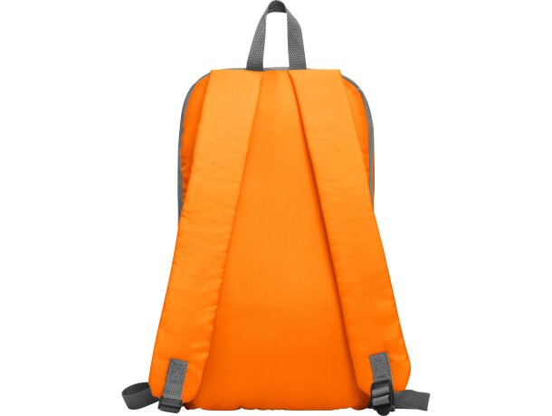 Mochila infantil bolsillo frontal con cierre de poliéster 145 g/m2 Sison Naranja detalle 26