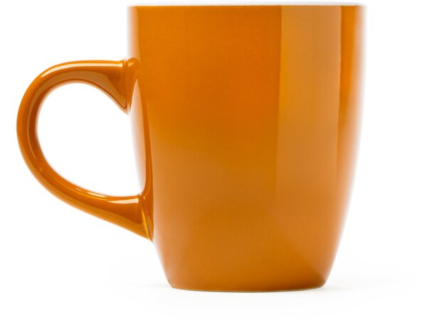 Tazas de cerámica Nolo esmalte a color aptas microondas lavavajillas 300ml Naranja detalle 18