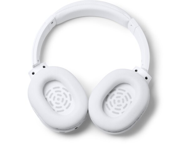 Auriculares corporativos de diadema de plástico Sonus Blanco detalle 3