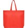 Bolsas baratas Sea non woven con fuelle hexagonal y asa larga Rojo detalle 15