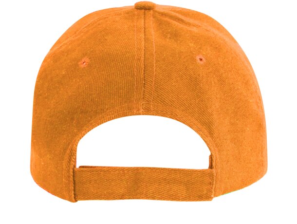 Gorra de béisbol barata algodón 170 g/m2 Eris Naranja detalle 25