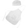 Delantales para merchandising Jamie set delantal y gorro non-woven niños Blanco detalle 8