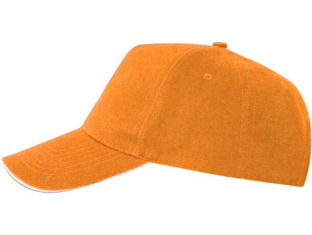 Gorra de béisbol barata algodón 170 g/m2 Eris Naranja detalle 26