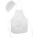 Delantales para merchandising Jamie set delantal y gorro non-woven niños Blanco detalle 6