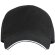 Gorra de béisbol barata algodón 170 g/m2 Eris Negro detalle 8