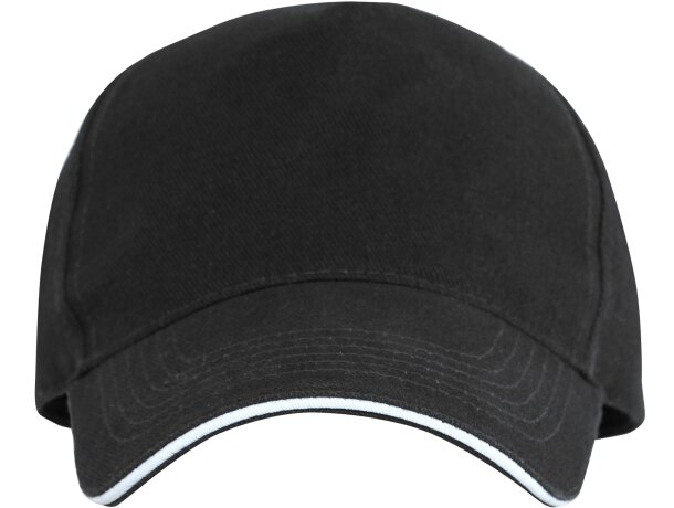 Gorra de béisbol barata algodón 170 g/m2 Eris Negro detalle 8