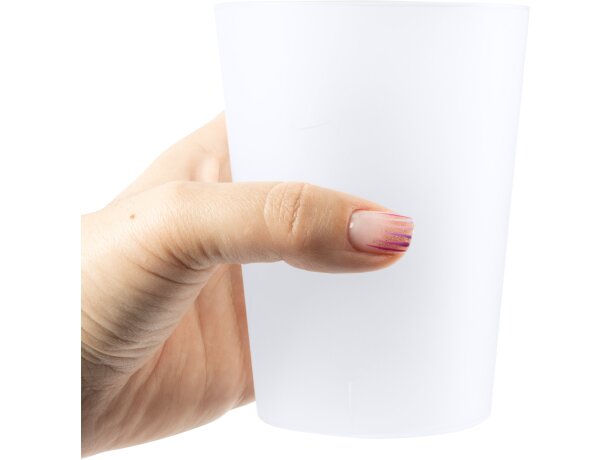 Vaso de plástico promocional Pontal reutilizable en PP flexible 500ml Transparente detalle 1