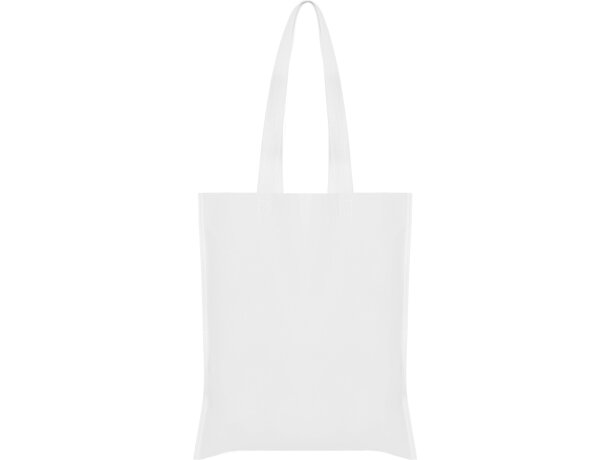 Bolsas non woven Crest termosellada 36x40 asa larga 70cm Blanco detalle 5