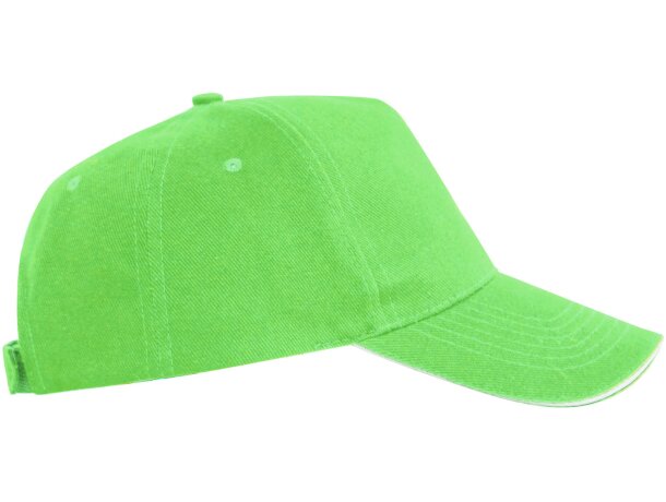 Gorra de béisbol barata algodón 170 g/m2 Eris Verde helecho detalle 23