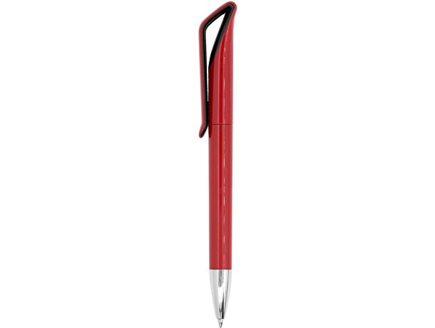 Bolígrafo con nombre personalizado Irati giratorio ABS brillo Bicolor Negro/rojo detalle 15