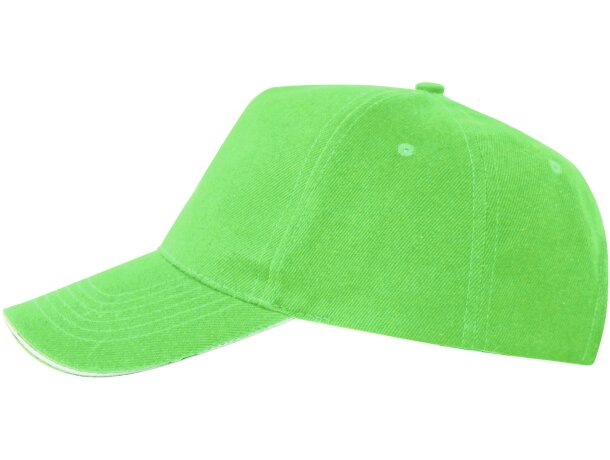 Gorra de béisbol barata algodón 170 g/m2 Eris Verde helecho detalle 22