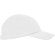 Gorra running para publicidad Mercury ligera tres paneles ajustable velcro Blanco detalle 9