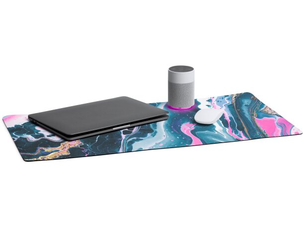 Alfombrilla ratón flexible sublimable de poliéster Sonic Blanco detalle 1