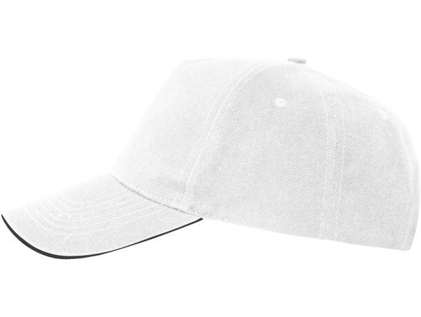 Gorra de béisbol barata algodón 170 g/m2 Eris Blanco detalle 6