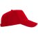 Gorra de béisbol barata algodón 170 g/m2 Eris Rojo detalle 35