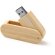 Memoria USB con protección de goma y resina logo Gudar bambu