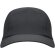 Gorra running para publicidad Mercury ligera tres paneles ajustable velcro Negro detalle 10