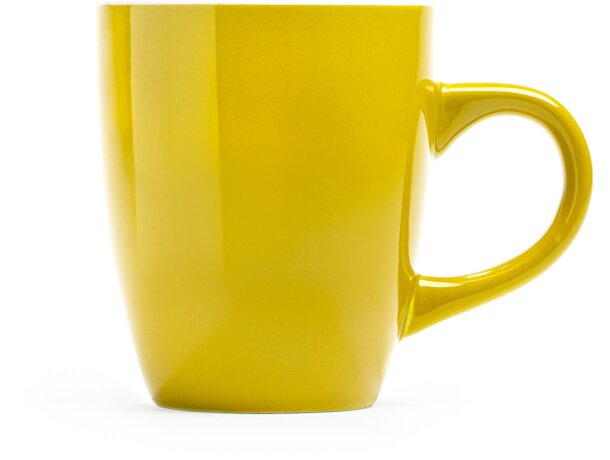 Tazas de cerámica Nolo esmalte a color aptas microondas lavavajillas 300ml Amarillo detalle 8