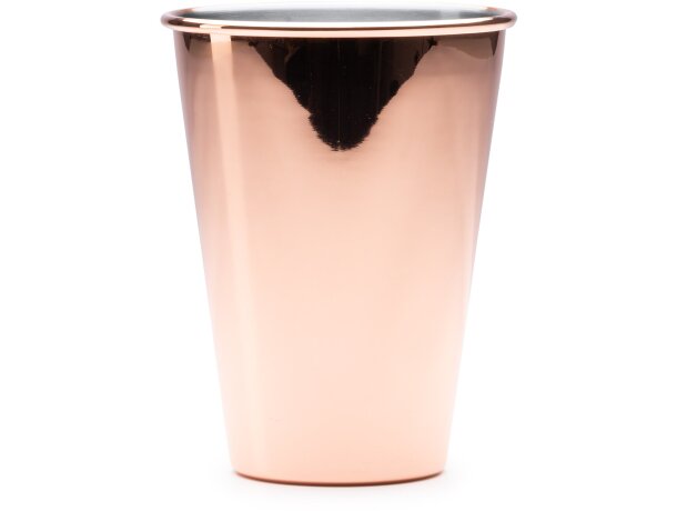 Vaso de acero inoxidable con recubrimiento de cobre elegante y moderno Cobre detalle 3