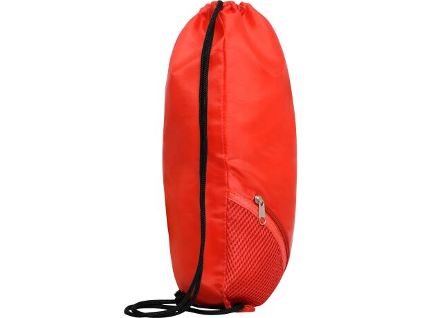 Mochila de cuerdas personalizada poliéster 210D 60 g/m2 Cuanca Rojo detalle 20