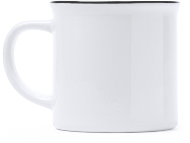 Tazas de cerámica Kumbo diseño retro especial para sublimar 300ml Blanco/rojo detalle 7