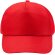 Gorras de béisbol personalizable rPET Calisto Rojo