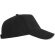 Gorra de béisbol barata algodón 170 g/m2 Eris Negro detalle 11