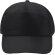 Gorras de béisbol personalizable rPET Calisto Negro detalle 5