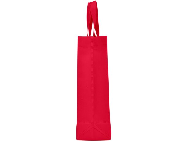 Bolsas non woven para empresas Lake termoselladas con fuelle lateral Rojo detalle 15