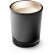 Velas corporativas Kimi aromáticas en vaso de cristal colores y fragancias Negro detalle 6